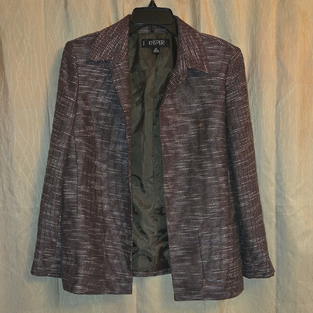 Kasper Textured Green Blazer‎